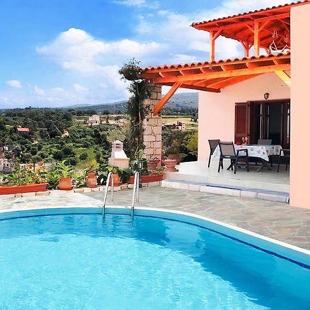Villa Sunset With Stunning Sea View, Kids Area And Hammocks On Roof Terrace Agia Triada Екстериор снимка